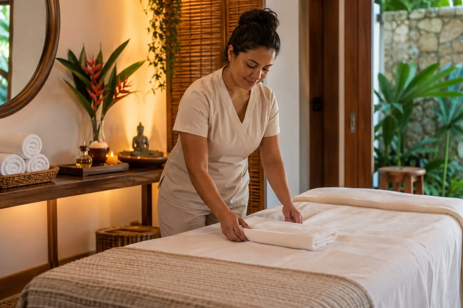 Massoterapia — ambiente e atendimento