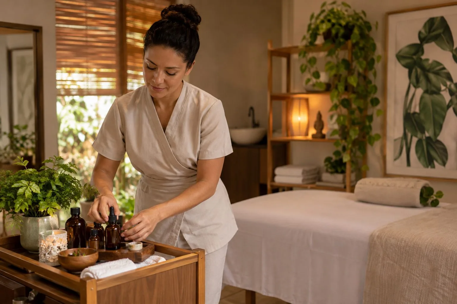 Massoterapia — ambiente e atendimento