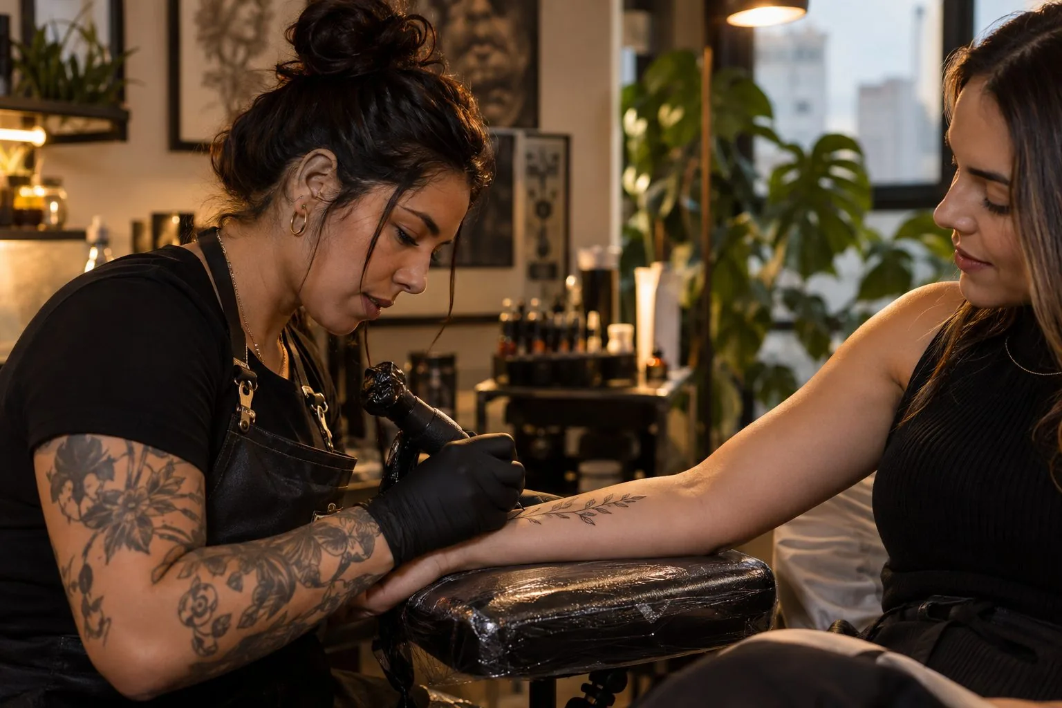 Tatuadores — ambiente e atendimento