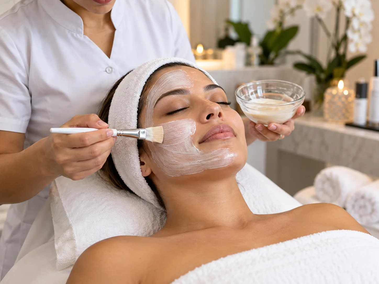 Hidratação facial — Estética facial